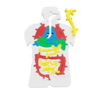 Qkbuza Human Body Model Puzzle | Human Digestive System Jigsaw Ornament | Scientific Cognition Toy for Kids Toddler Child Boy Girl Student Teachers