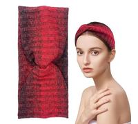 Qkbuza Knotted Women Headbands,Wide Knotted Headbands Twist Hair Bands | Soft Women Headband Tie Dye Non Slip Hair Accessories for Running & Yoga