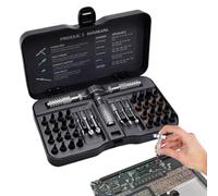 Qkbuza Magnetic Screwdriver Set - Multi-Purpose Mini Screwdriver Kit with Storage Case | High-Strength Alloy Steel Repair Tool Kit for Furniture Assembly Bike Home Repair Electronics Eyeglass