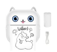 Qkbuza Mini Sticker Printer - Portable Thermal Printers | Inkless Portable Label Maker Machine for Pictures Photos Journals Notes Study Graphics Anatomical Diagrams