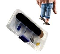Qkbuza Miniature Skateboard | Small Fun Interactive Decorations, Fingerboard Toys for Gift - for School, Office, Dormitory, Apartment, Car, Cafe, Bookstore