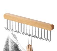 Qkbuza Multi-Hook Non-Slip Coat Rack, Space-Saving Hangers with 8 Hooks - Belt Hanger for Closet Organizer with 8 Hooks, Clothes Hanger for Closet, Save