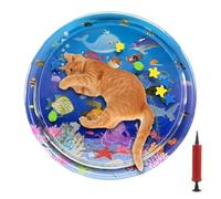 Qkbuza Pet Water Play Mat,Pet Water Sensory Mat Cats Toy | Animals Resting Sleeping Bed, Hot Days Cooling Pad for Sofa Balcony Courtyard Small Medium Large Breeds
