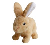 Qkbuza Realistic Interactive Rabbit Toy Easter Plush Toy Electronic Rabbit Toy Realistic Rabbit Acting Like Real Jumping Rabbit Braiding Ears Shaking