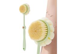 Qkbuza Shower Brush, Long Handle Body Brush | Double Sided Quick Drying High Density Bristles Dirt Removal Women Adults Seniors Skin Back Foot Care