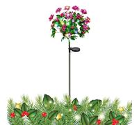 Qkbuza Solar Light for Outdoor,Waterproof LED Flower Lamp,Solar Bouquet Lights | for Yard Backyard Courtyard Porch Farm Balcony Lawn Pathway Walkway