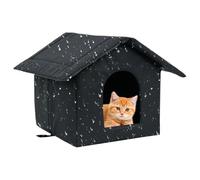 Qkbuza Stray Cat Shelter Waterproof Dog House Outdoor Portable Folding Enclosed Cat Shelter Winter Resistant Easy To Install House For Dogs, Cats, Rabbits Garden Backyard Summer Indoor