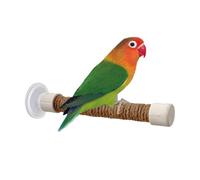 Qkbuza Suction Cup Bird Perch | Cockatoo Training Stand | Cockatoo Macaw Parakeet Bath Cage Supplies Accessories Suction Cup Perch for Car Mirror