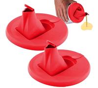 Qkbuza The paint can pour the lid, the paint pouring the spout from dripping - 2 pack of paint pouring the lid spout - Secure sealing with a built-in nozzle, prevents