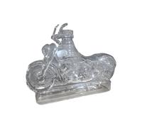 Qkbuza Whiskey Carafe Motorcycle Whiskey Decanter Motorcycle Glass Wine Bottle Decanter Transparent Creative for Brandy, Vodka, and Champagne Features for Dad, Husband, Boyfriend