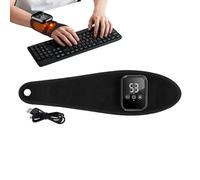 Qkbuza Wrist Heating Band, Vibrating Massager with Rechargeable Heating - Wireless Electric Heating Band for Wrist Relief | For Ankle Joint Muscle Winter Men