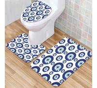 QKBVRHA 3 Piece Non-Slip Bath Mat Set,Luxury Thick Microfiber Shaggy Bathroom Rugs,Lumberjack Seamless Vector Pattern. Trendy Hipster Style Background. Tarta,Machine Washable Quick Dry Rugs,Absorbent