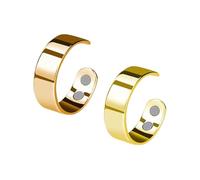 QKCQQTS Anxiety Reduction - Better Sleep, Stainless Steel Adjustable Ring,Women Men -Fatigue Relief Magnetic Acupressure Ring (2pcs-d)