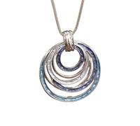 QKCQQTS Bohemian Geometric Hollow Oval Pendant Necklace for Women - Oil Drip Color Teardrop Jewelry (Zinc Alloy) (shape-c)