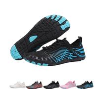 QKCQQTS Grounded Footwear for Women Men, Grounded Neuropathy Shoes Footwear Barefoot Shoes, Waterproof Non-Slip Trail Running (Blue,13 Women/11 Men)