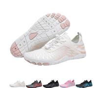 QKCQQTS Grounded Footwear for Women Men, Grounded Neuropathy Shoes Footwear Barefoot Shoes, Waterproof Non-Slip Trail Running (White,7 Women/5 Men)
