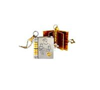 QKCQQTS Openable Multi Layer Book Necklace,with 6 Engraved Pages, Necklace Gifts for Sister/Wife/Love/Girlfriend/Mom (Notebook necklace - for dad)
