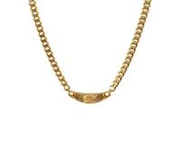 QKCQQTS Shiny Zircon Pendant Necklace in Stainless Steel, Simple Gold Plated Pendant Necklace,Elegant Jewelry Gifts for Women (shape-a)