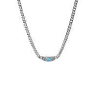 QKCQQTS Shiny Zircon Pendant Necklace in Stainless Steel, Simple Gold Plated Pendant Necklace,Elegant Jewelry Gifts for Women (shape-d)