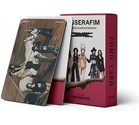 QKDEYTWTR 55 Pieces the Sserafim Unforgiven New Album Cards Le Sserafim Postcards Fans Kle Sserafim Photocard Cards/B