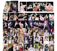 QKDEYTWTR 55Pcs Le Sserafim Photocards the Perfect Night New Album Lesserafim Postcards Fans