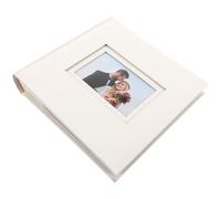 QKDEYTWTR MXP Photo Album Insert Type 6 Inch White Memo Postcard Storage Book with 200 Pockets for Wedding, Family, Travel Photos