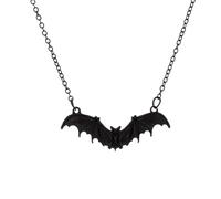 QKEOISUD Black Bat Hip-hop Collarbone Chain Vampire Accessory, Alloy Necklace