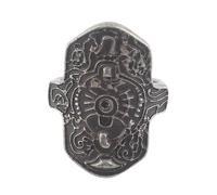 QKEOISUD Dark Souls Rings for Men Women,Game Peripheral Decorations,Role-Playing Retro Punk Rings,Alloy Dark Shield Halloween Prop,Hip hop Gothic Punk Jewelry