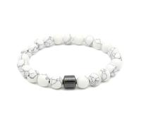 QKEOISUD Handmade Natural Healing Gemstone Beaded Bracelet, Stretch Crystal Energy Bracelets for Women Men, Relieves Anxiety & Withdrawal Stress