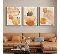 QKF Modern decor Minimalist Abstract framed Canvas Large Wall Art For Living Bedroom Bathroom Room Paintings posters Home Decoration posters & prints 16“X 24” wall art set of 3
