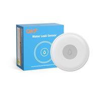 QKF Water Leak Detector Sensor: Require Zigbee Hub, IP66 Waterproof, App Notifications, for Kitchen, Bathroom, Basement, Compatible with Home Assistant, Alexa