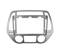 QKFTCSDW 9 Inch Car Radio Fascia Compatible with HYUNDAI I-20 2012-2014 MANUAL AUTO AC Audio Android Player Frame Stereo Panel Dash Mount kit Install Mount Kit(Auto AC)