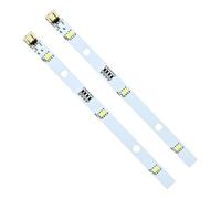 Qkhcable 2 Pack LED Fridge Strip Light for RONGSHENG/HISENSE, Refrigerator Light Bar E349766 MDDZ-162A 1629348 DC12V 2W, Lighting for Kenwood Fridge KSBNDIX18 KIFF7020 KIFF7017 KIFF5020 KIFF5017