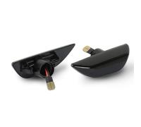 QKJHGYB Compatible With Opel For Mokka X 2016 2017 2018 2019 Car Accessories Mudguard Marker Lamp Dynamic Turn Signal Light Side Indicator Light car Indicator light parts(Black,No Dynamic)