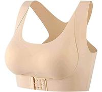 Qklovni 2-in-1 Kyphosis Posture Corrector Bra,Back Shoulder Shaper Seamless Bra, for Clavicle Support and Providing Pain Relief from Neck, Shoulder, and Upper Back (Skin, Medium)