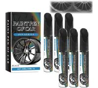 Qklovni Car Scratch Repair Pen - Fix Rim Scratches In Minutes - Permanent & No-Drip Formula, Quick Fix For Scratches And Scuffs, Car Wheel Scratch Repair Kit (2box)