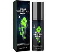 Qklovni Glow in The Dark Spray Paint, Clear Spray Paint That Glows White in The Dark Paint for Stencil & Decorative Items, Night Reflective Agent, High Visibility Vibrant Spray Paint (Green)