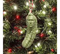 Qklovni Picolas Cage Christmas Ornament, Funny Christmas Green Pickle Hanging Ornament, Christmas Pickle Tree Ornament for Christmas Decor Party Favor Stocking Stuffers (1pcs)
