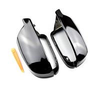 QKLsudua 1 Pair Exterior Rearview Mirror Housings Door Mirror Covering Caps Compatible with Au-di A4 B8.5 2011-2016-Black