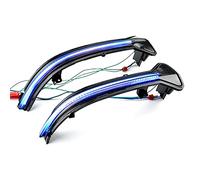 QKLsudua 2pcs Dynamic Sequential Blink Compatible with B-MW 3er G20 G21 G28 G2x 2019 2020 LED Side Mirror Turn Signal Light Assembly-Blue and Yellow