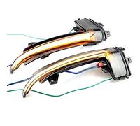QKLsudua 2pcs Dynamic Sequential Blink LED Side Mirror Turn Signal Light Assembly Compatible with Au-di A6 A3 8P A4 A5 B8.5 RS3 RS4 RS5