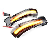 QKLsudua 2pcs Dynamic Sequential Blink LED Side Mirror Turn Signal Light Assembly Compatible with Peu-geot 508, Ci-troen DS5 C4