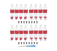 Qklyxr 16Pcs 4726F Low Noise PropellersMini Portable Colorful Light Weight Propellers, For DJI Mavic Mini 2 Drone Fpv Racing Drone Propeller(White Red)