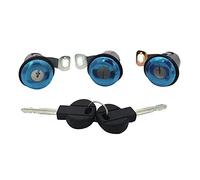 Qklyxr 1PC Left 2 PCS Right Door Lock Cylinder with 2 Keys, for Citroen, BERLINGO XSARA Picasso, for Peugeot,for Partner, 1996-2008 OE 9170G3 252522 Car Door Lock