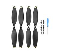 Qklyxr 2/4Pair Replacement Low Noise PropellerParts Light Weight Prop Folding Blade Wing, For FIMI X8 MINI Drone Fpv Racing Drone Propeller(Golden Edge)