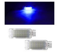 Qklyxr 2PCS Red Courtesy Door Trunk Footwell Golve Box Light Lamp, for, A3 8P A4 B6 B7 B8 B9 A6 S6 C6 A7 S7 A8 S8/Q5 Q7 R8 A1 Car License Plate Light(Blue 2PCS)