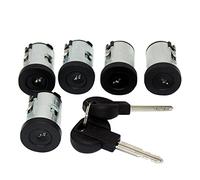 Qklyxr 5PCS Door Lock Barrel Set, for Fiat, Scudo, for Citroen, XM XANTIA SYNERGIE Dispatch Jumpy 1995-2007 9170.AY Car Door Lock