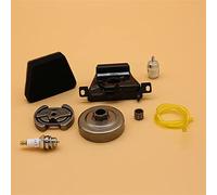 Qklyxr Air Filter Clutch Drum Fuel Filter Line Hose Spark Plug,for Partner, 350 351 370 371 382 390 Chainsaw Spare Parts Chainsaw Fuel Hose