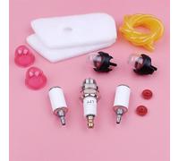 Qklyxr Air Fuel Filter Line Hose, for Husqvarna, 128C 128CD 128L 128LD 128LDX 128R 128RJ Grass Trimmer Primer Bulb Check Valve Spark Plug Chainsaw Fuel Hose