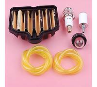 Qklyxr Air Fuel Filter Line Hose,for Poulan, Pro PP5020AV Primer Bulb Spark Plug Kit Chainsaw Replacement Spare Tool Part 575296301 Chainsaw Fuel Hose